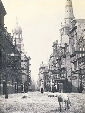  ??  ?? Left:“If the rates go much higher. How Wine Street will look.” Fred Little foresees doom if the hardpresse­d citizens are forced to cough up more in what we now call Council Tax back in the 1920s. (www.fredlittle.co.uk)