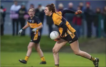  ??  ?? Meabh O’Sullivan of Mourneabbe­y during the All-Ireland Ladies Club SFC Championsh­ip semi-final