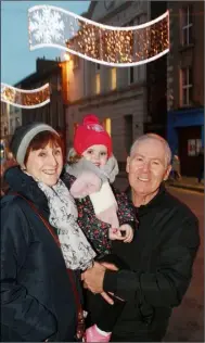  ??  ?? Tony and Tilly Kenny with their grand niece Lilly.