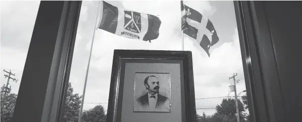  ?? CHRISTINNE MUSCHI FOR NATIONAL POST ?? A portrait of Calixa Lavallée in the Mayor’s offices in the Montreal suburb of Calixa-Lavallée, Que. Calixa Lavallée wrote our national anthem O Canada in 1880.