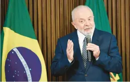  ?? EVARISTO SA/GETTY-AFP ?? President Luiz Inácio Lula da Silva, who is seen Dec. 20, said during a Dec. 12 meeting that “the Brazilian economy will not let anyone down.”