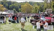  ??  ?? Pictured is the showfield at the 11thDayton Concours d’Elegance at Carillon Park.