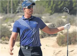  ??  ?? ■
Swede Henrik Stenson is three shots behind leader Garcia.