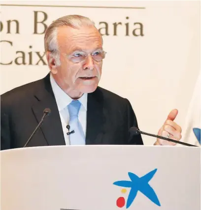  ?? EFE ?? Isidro Fainé, presidente de la Fundación La Caixa y de su brazo inversor, CriteriaCa­ixa