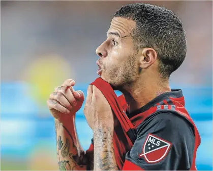  ?? GETTY IMAGES FILE PHOTO ?? Sebastian Giovinco is one of two Toronto FC designated players who is more than 30 years old.