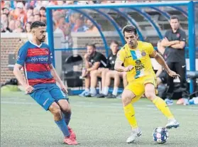  ?? FOTO: RCDE ?? Víctor Sánchez marcó al Cincinnati Su gol significó el 1-1 y el camino de la remontada