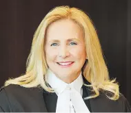  ??  ?? Alberta-based judge Sheilah Martin was named to the Supreme Court of Canada on Wednesday.