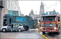  ??  ?? CRASH SCENE: The bin lorry tragedy left six people dead.