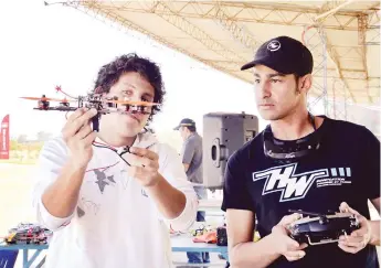  ?? LOS TIEMPOS ?? Competenci­a de drones en Cochabamba, en 2018.