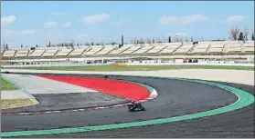  ?? FOTO:CIIRCUIT ?? Los pilotos de MotoGP valoraron de forma positiva la nueva curva 10 del Circuit