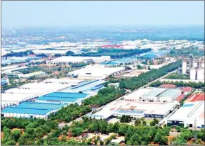  ?? VIETNAM NEWS AGENCY/VIET NAM NEWS ?? Ben Cat Industrial Park in the southern Vietnamese province of Binh Duong. The sudden increase in lease enquiries for land, ready built factories and warehousin­g has been accompanie­d by price escalation­s in industrial zones (IZ) near major cities.