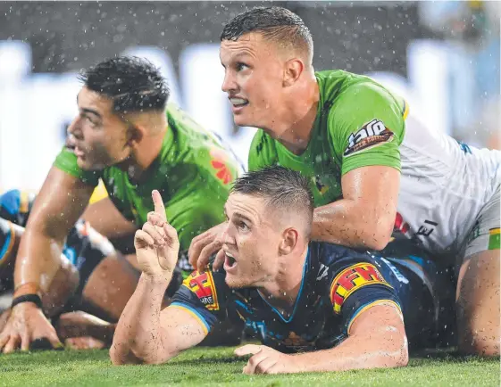  ?? Picture: AAP IMAGE ?? Starting AJ Brimson at fullback would give the Titans more energy in their search for elusive tries, according to former Maroons star Billy Moore.