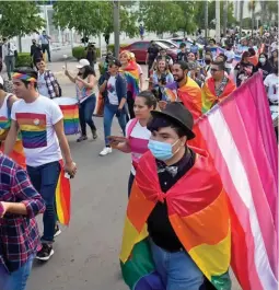  ?? ?? ARCHIVO. La comunidad lésbico, gay y trans de Honduras.