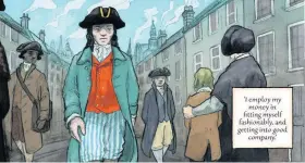  ??  ?? Bristol Times October 6: Detail from Bristol: A Poetic City the free comic about the life and times of Chatterton and other local poets which should be available by tomorrow.