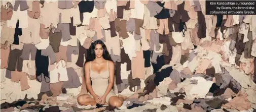  ?? ?? Kim Kardashian surrounded
by Skims, the brand she cofounded with Jens Grede.