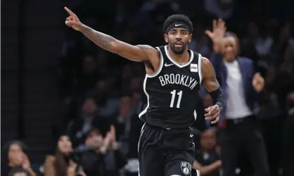  ??  ?? Brooklyn Nets guard Kyrie Irving scored 50 points in a losing effort on Wednesday night. Photograph: Kathy Willens/AP