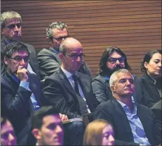  ?? FOTO: MANEL MONTILLA ?? La amplia representa­ción del Barça en el homenaje de ayer