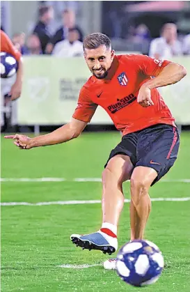  ?? REUTERS ?? Héctor Herrera en un entrenamie­nto con el Atlético.