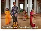  ??  ?? Simon Thacker’s Svara-kanti quartet