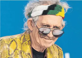  ?? FOTO: DPA ?? Älter ist er geworden, aber leiser nie: Keith Richards. Am 18. Dezember feiert er 75. Geburtstag.