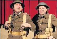  ??  ?? From left: Richard Quinn and Matthew Brooks in Accrington Pals at the Civic