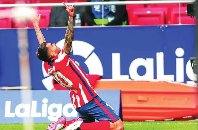  ?? AP ?? Correa celebra el primer gol del Atlético