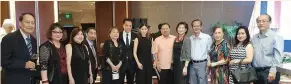  ?? WORK. The business and civic groups led by Cebu Chamber of Commerce and Industry officers and past presidents at the Belgian dinner at Marco Polo Plaza Cebu. ??