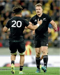  ?? GETTY IMAGES ?? Ardie Savea, here coming on for Sam Cane, has emerged as one of the All Blacks’ most effective players off the bench.