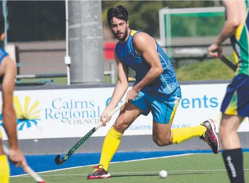  ?? Picture: STEWART McLEAN ?? CALL-UP CHANCE: Simon Borger of Cairns can stake a claim to national recognitio­n in Perth next week when he represents Queensland at the Australian Hockey title.