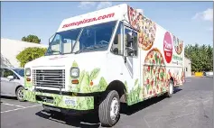  ?? — Photo courtesy of Zume Pizza ?? This truck can bake your pizza while it’s on its way to your house.