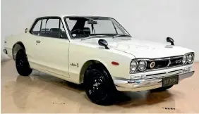  ??  ?? A thoroughly immaculate 1972 Nissan Skyline GT-R was the third most popular car on Trade Me last year.