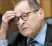 ?? J. SCOTT APPLEWHITE/AP ?? Chairman Nadler says there’s no uncertaint­y on what his panel is doing.