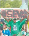  ??  ?? Protesta.
Miles de personas participar­on en una gran marcha en Santo Domingo para demandar elecciones presidenci­ales transparen­tes.