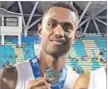  ?? Picture: SUPPLIED ?? Waisake Tewa will represent Fiji at the World Indoor Championsh­ip.