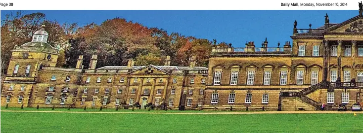  ??  ?? Grand design: With five miles of corridors, Wentworth Woodhouse is Europe’s largest private residence