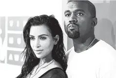 ??  ?? Kim Kardashian West, (left) and Kanye West.