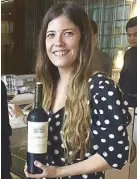  ??  ?? Isabel Mitarakis is an integral part of the winemaking team of Don Melchor wine.