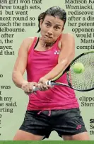  ??  ?? SECOND COMING: Sevastova gave up the game in 2013