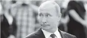  ?? THOMAS KRONSTEINE­R Getty Images ?? Despite internatio­nal economic sanctions, Russian President Vladimir Putin has been able to harass and kill his enemies.