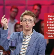  ??  ?? Jérémy Gabriel. Mike Ward a été déclaré coupable de discrimina­tion envers le jeune chanteur par le Tribunal des droits de la personne.