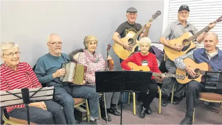  ?? ROSALIE MACEACHERN/SPECIAL TO THE NEWS ?? Musicians at the Lourdes Classic Country Jam include, from left, Carol and Evan Baillie, Mary Batchilder, Bernie McCarron, Rita Fitt, Robert Hynes and Walter Fanning. Jams resume Jan. 7.