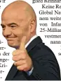  ?? Foto: dpa ?? Gianni Infantino