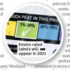  ??  ?? Enviro-rated labels will appear in 2021