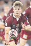  ??  ?? Harry Grant was brilliant for the Maroons last night.