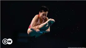  ??  ?? Quan Hongchan durante un "salto perfecto".