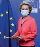  ??  ?? Von der Leyen apresentou ontem um ambicioso plano urbanístic­o para a UE