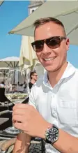  ??  ?? Dominik Kaspar könnte so auch gut ei nen Sommertag in Italien verbringen.