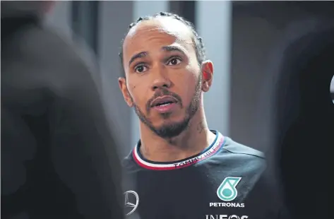  ?? ?? Hamilton says ‘people continue to talk’ about him amid his worst start to a Formula One season