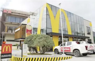  ?? ?? McDonald’s Iloilo Business Park’s overall design follows the Ray Palette concept, the fast food giant’s signature global design scheme standard that emphasizes space and lighting.