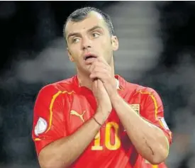  ?? Foto: Afp ?? Goran Pandev es una institució­n en el fútbol de su país.